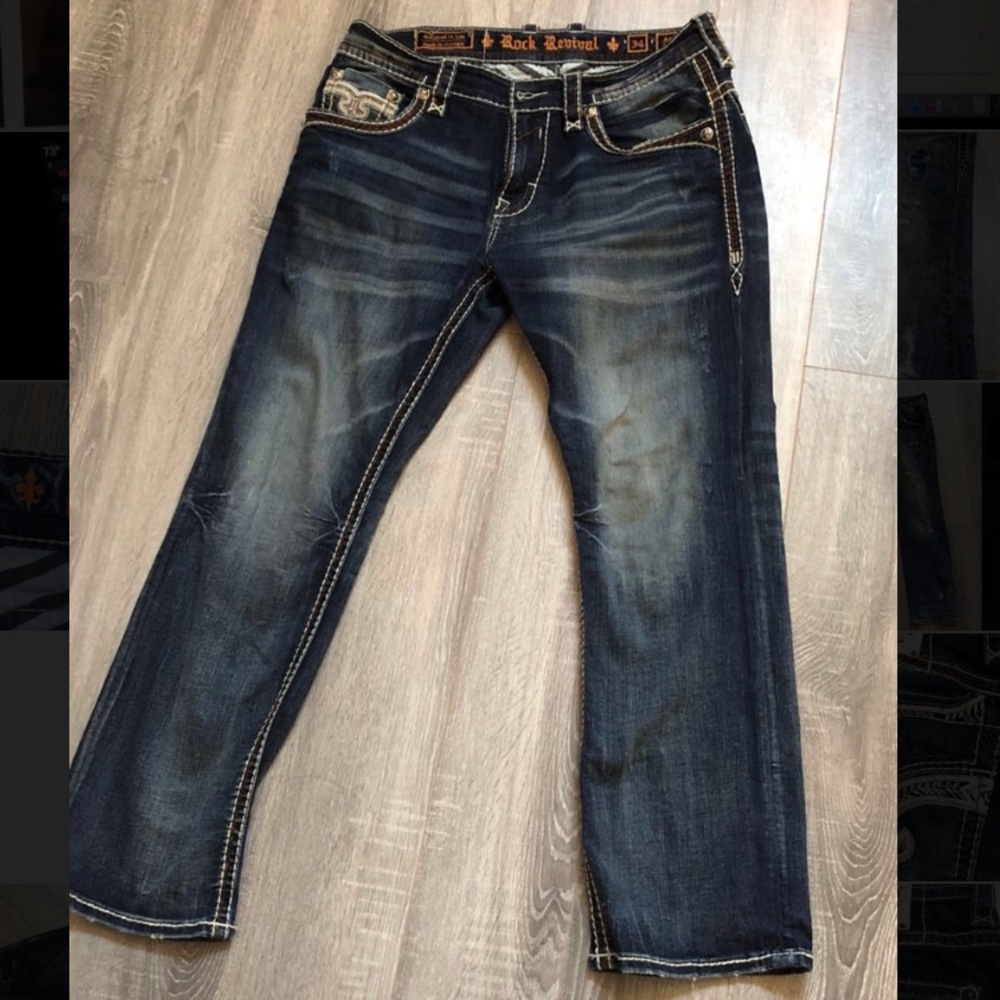 Men’s rock revival jeans size 34